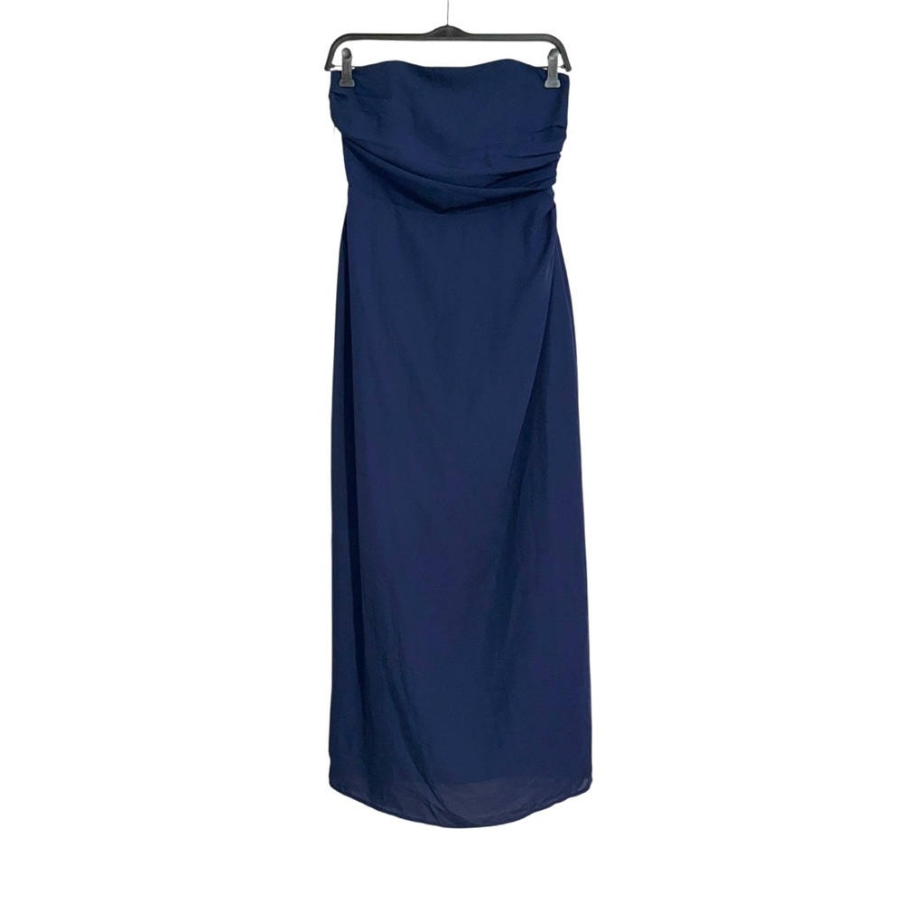 NWT Park & Fifth Logan Navy Strapless Midi Dress SMALL